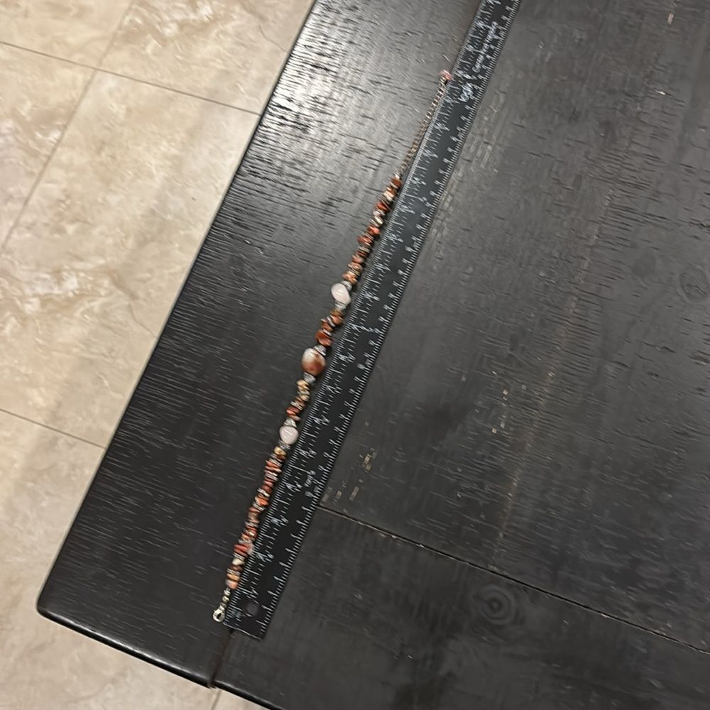 Gemstone Sunstone Chip-Bead Boho Toggle Closure N… - image 5